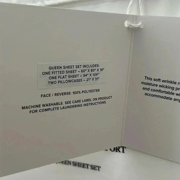 UGG Queen Sheet Set Cooling Technology For Comfort NEW - Picture 3 of 3